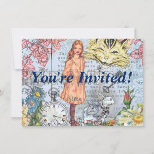 Alice Adventures in Wonderland Classic Rackham Invitation
