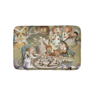 Alice Adventures in Wonderland Mad Tea Party Bath Mat