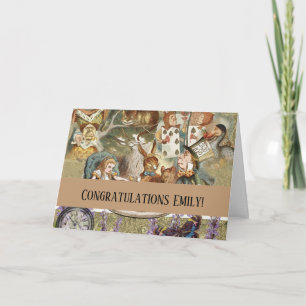 Alice Adventures in Wonderland Mad Tea Party Card