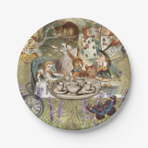 Alice Adventures in Wonderland Mad Tea Party Paper Plate