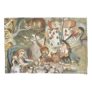 Alice Adventures in Wonderland Mad Tea Party Pillowcase