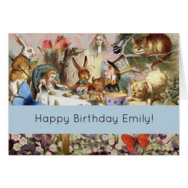 Alice Adventures in Wonderland Tea Party Art (Front Horizontal)