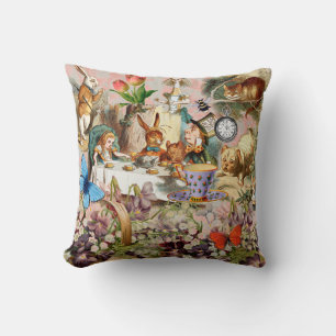 Alice Adventures in Wonderland Tea Party Art Cushion