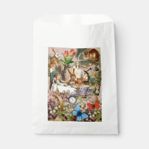 Alice Adventures in Wonderland Tea Party Art Favour Bags