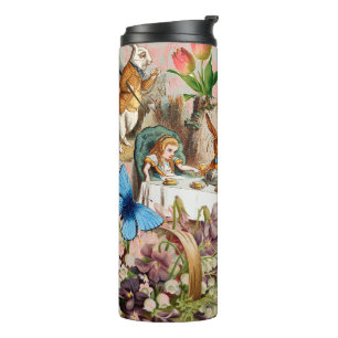 Alice Adventures in Wonderland Tea Party Art Thermal Tumbler