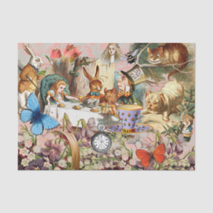 Alice Adventures in Wonderland Tea Party Art Tissue Paper