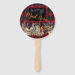 Alice Adventures with Wonderland Mad Cheshire Cat Hand Fan