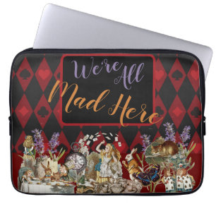 Alice Adventures with Wonderland Mad Cheshire Cat Laptop Sleeve