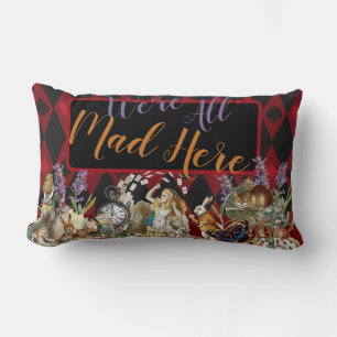 Alice Adventures with Wonderland Mad Cheshire Cat Lumbar Cushion