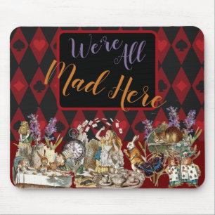 Alice Adventures with Wonderland Mad Cheshire Cat Mouse Pad