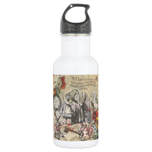 Alice Adventures Wonderland Curtain Classic Art 532 Ml Water Bottle
