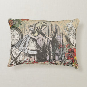 Alice Adventures Wonderland Curtain Classic Art Decorative Cushion