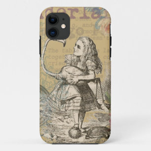 Alice Adventures Wonderland Flamingo Classic Case-Mate iPhone Case