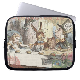 Alice Adventures Wonderland Mad Tea Party Art Laptop Sleeve