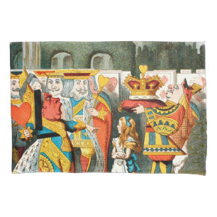 Alice Adventures Wonderland Queen of Hearts Pillowcase