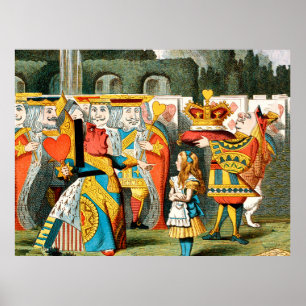 Alice Adventures Wonderland Queen of Hearts Poster