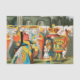 Alice Adventures Wonderland Queen of Hearts Tissue Paper