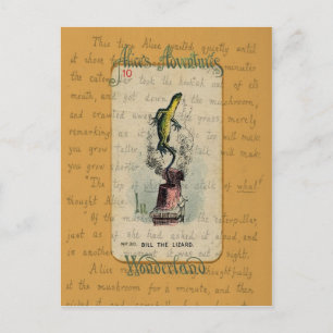Alice and Bill the Lizard Postcard