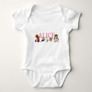 Alice and Friends in Wonderland Baby Bodysuit