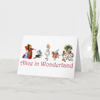 Alice and Friends in Wonderland Holiday Card