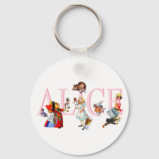 ALICE AND FRIENDS KEY RING (Front)