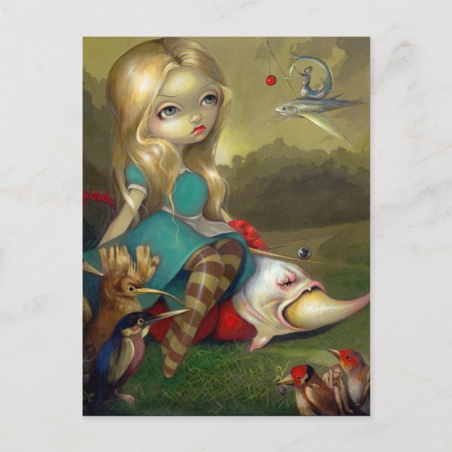 "Alice and the Bosch Birds" Postcard (Front)
