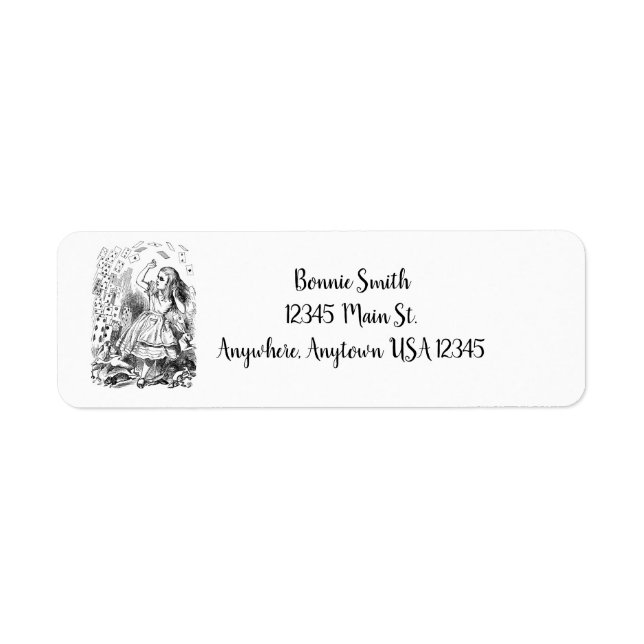Alice and the Cards Label (Front)