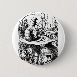 Alice and the Caterpillar 6 Cm Round Badge
