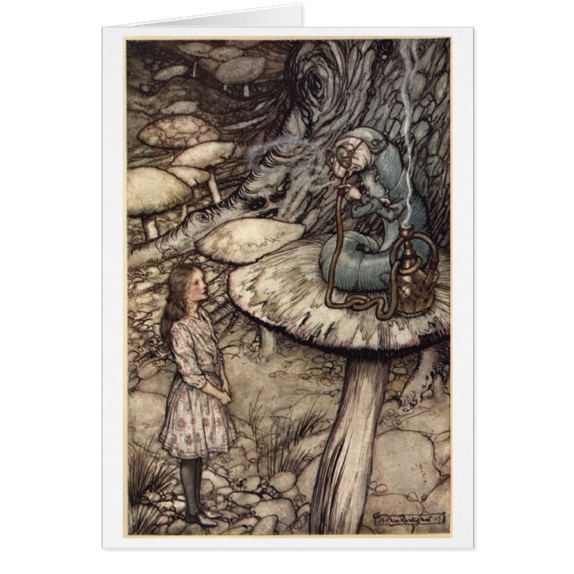 Alice and the Caterpillar (Blank Inside) (Front)