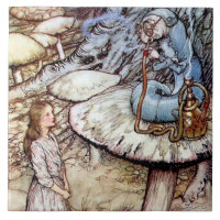 “Alice and the Caterpillar” by Arthur Rackham