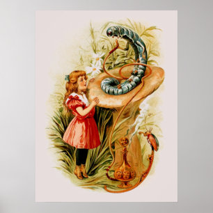 Alice and the Caterpillar Print (in 22 sizes)