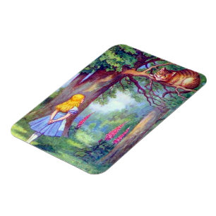 Alice and the Cheshire Cat Full Colour Flexi Magnet