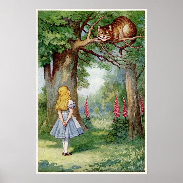 Alice and the Cheshire Cat Poster (Front)