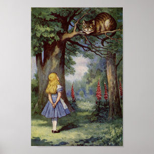 Alice and the Cheshire Cat Poster