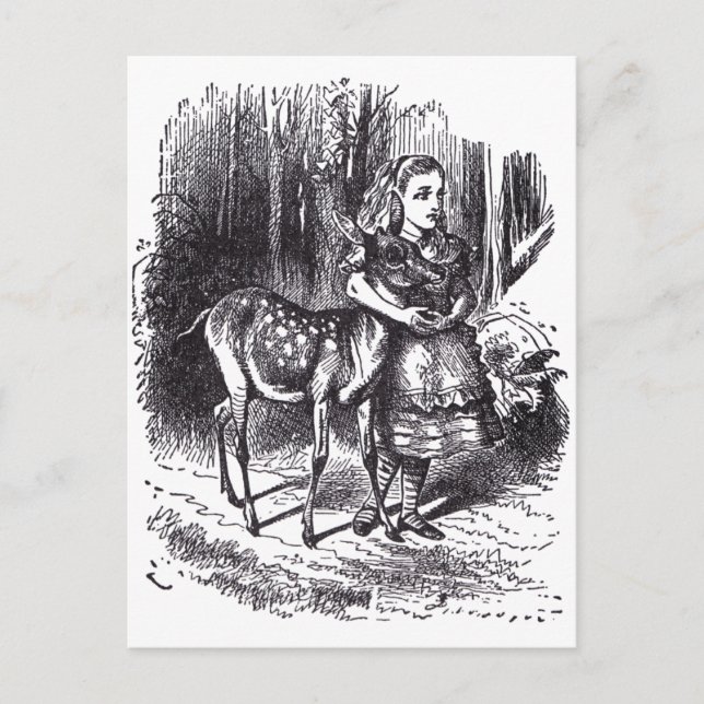 Alice and the Fawn Postcard (Front)