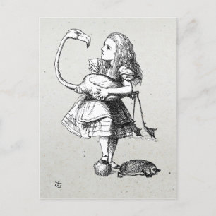 Alice and the Flamingo Postcard