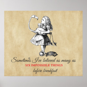 Alice and the Flamingo Poster