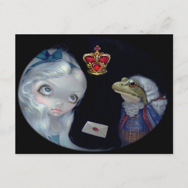 "Alice and the Frog Footman" Postcard (Front)
