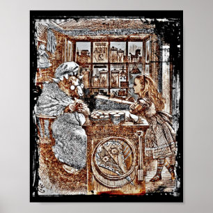 Alice and the Knitting Sheep Poster