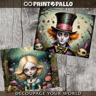 Alice and The Mad Hatter in Wonderland Tissue Paper