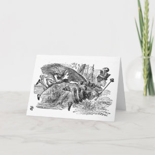 Alice and the Queen Thank You Card