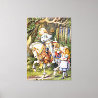 Alice and the White Knight in Wonderland