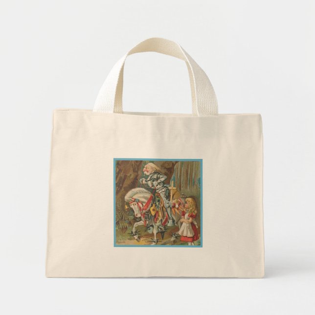 Alice and the White Knight Mini Tote Bag (Front)