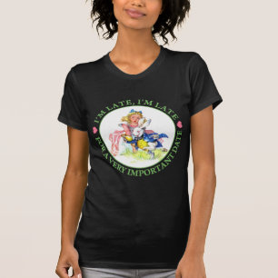 ALICE AND THE WHITE RABBIT - I'M LATE! T-Shirt
