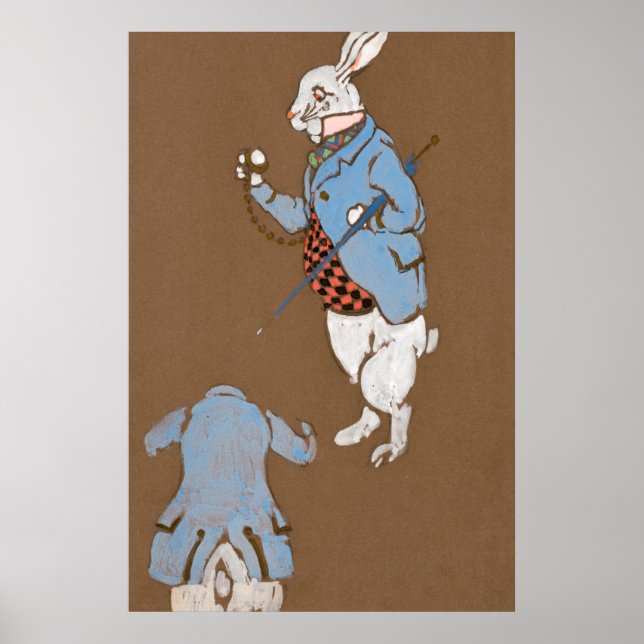 Alice and Wonderland Forest Character Painting-2 Poster (Front)
