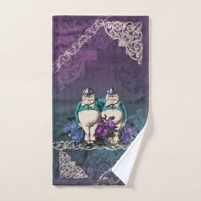 Alice and Wonderland Hand Towel Tweedledee (Hand Towel)