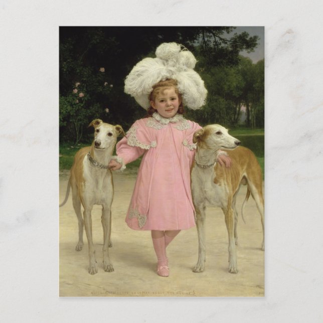 Alice Antoinette de la Mar, aged five Postcard (Front)