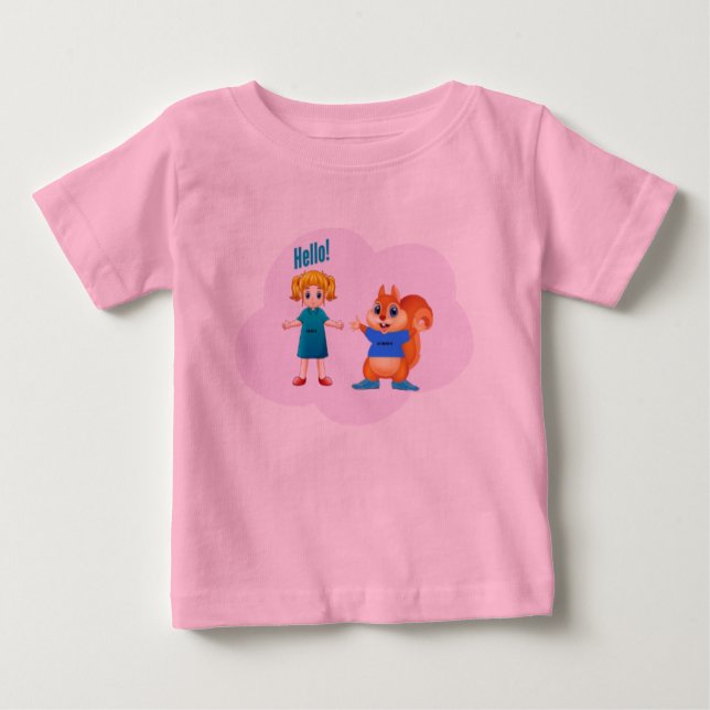 Alice & Aurovy Theme Apparels for Babies & Kids Baby T-Shirt (Front)