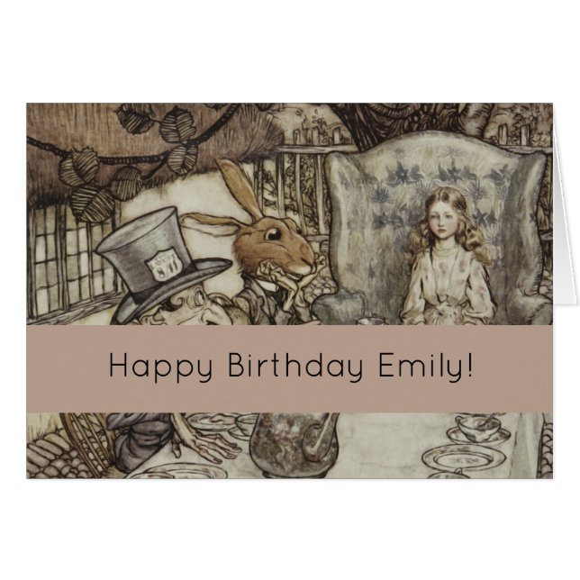 Alice Birthday Unbirthday Rabbit Hatter Party (Front Horizontal)