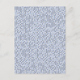 Alice Blue Maze in an English Country Garden Postcard